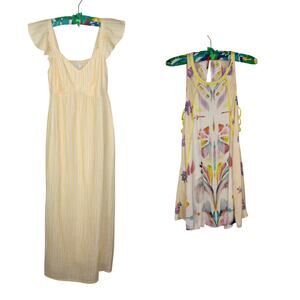 XS Dresses FreePeople DreamFree Tunic • Time&Tru TT Empire Maxi Flutter